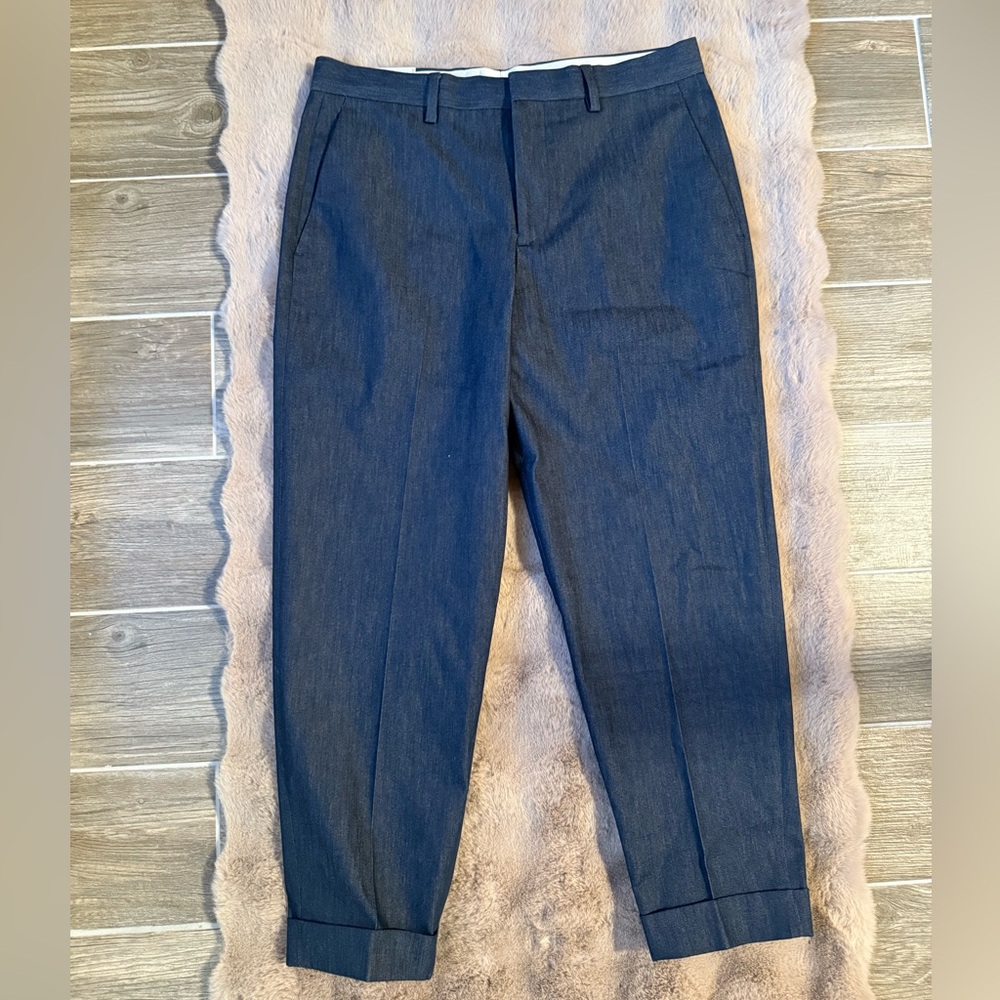 Express men’s Relaxed Tapered Dark Blue Dress Pant, NWT, 30 x 30
